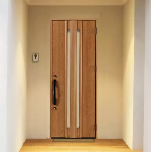 GIESTA ประตูลายไม้ ประตูทางเข้าบ้าน