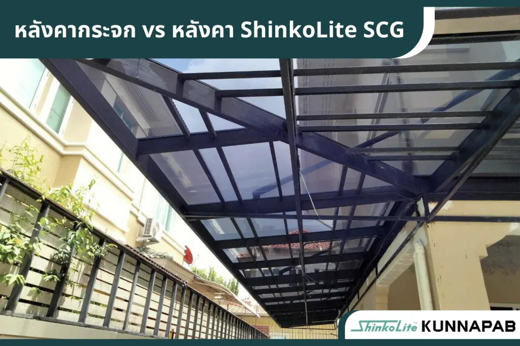 หลังคากระจก กับ Shinkolite ต่างกันยังไง