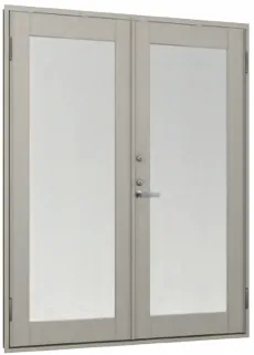 ประตูบานเปิดคู่ (Double In, Out-Swing Door)