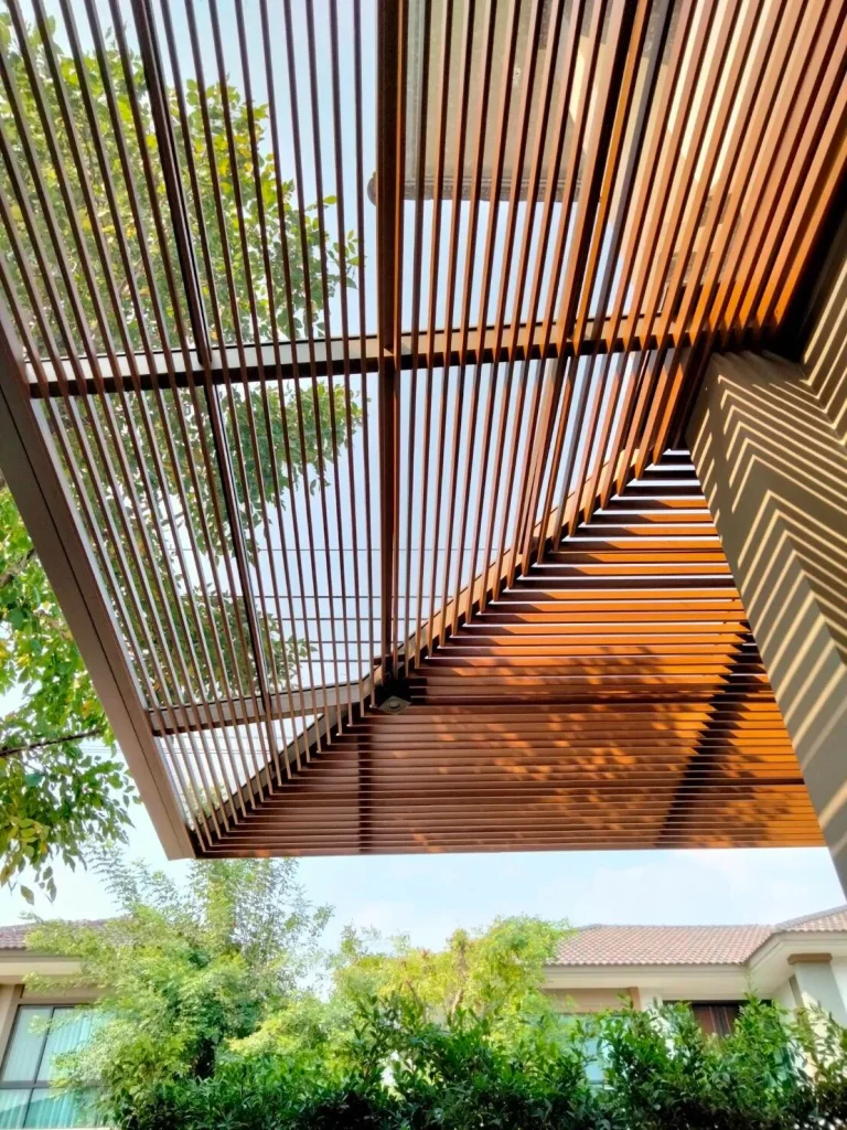 ตัวอย่างผลงานการติดตั้งระแนงสวยๆ
